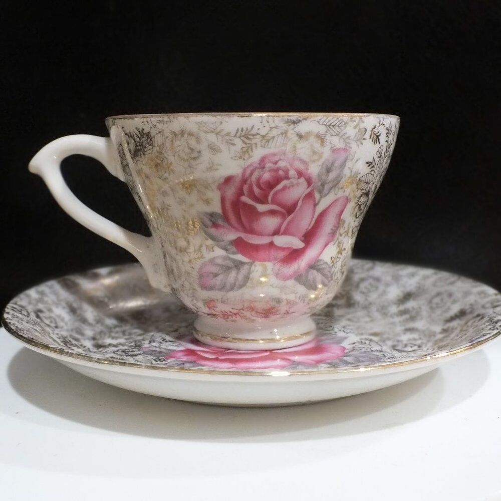 Vintage Yamaka China Japan Teacup and Saucer 1950